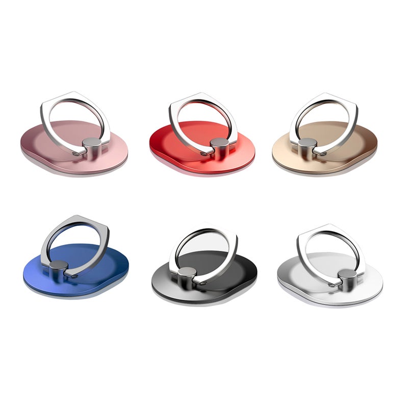 Cell Phone Ring Holder Stand Reusable Universal Finger Grip Ring Kickstand w/Strong Adhesiveness/360°Rotation/180°Flip Perfect for All Smartphone - Image 2