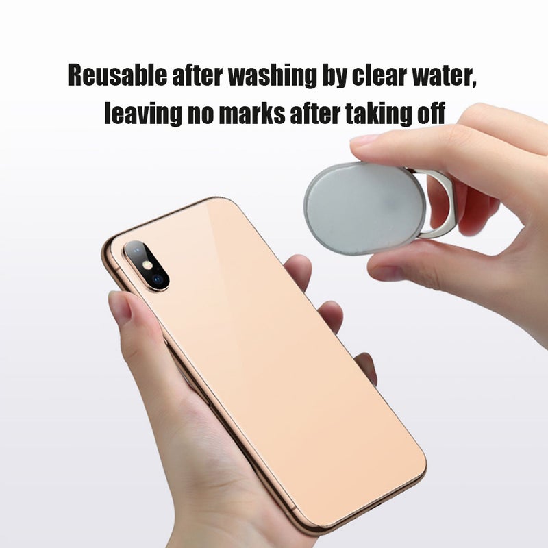Cell Phone Ring Holder Stand Reusable Universal Finger Grip Ring Kickstand w/Strong Adhesiveness/360°Rotation/180°Flip Perfect for All Smartphone - Image 5