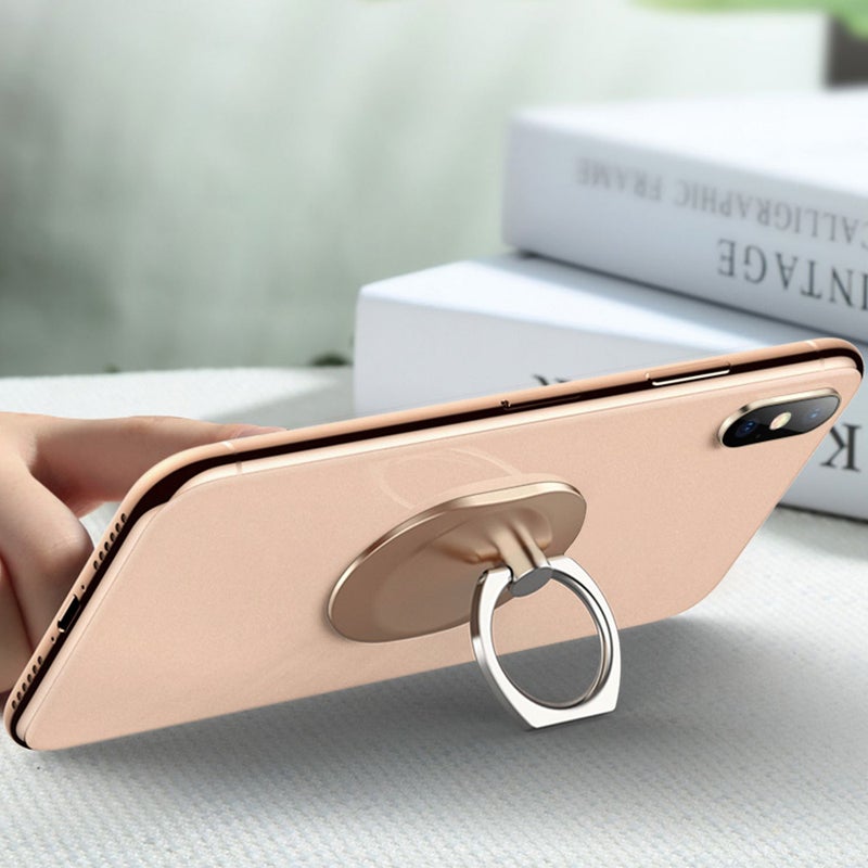 Cell Phone Ring Holder Stand Reusable Universal Finger Grip Ring Kickstand w/Strong Adhesiveness/360°Rotation/180°Flip Perfect for All Smartphone - Image 4