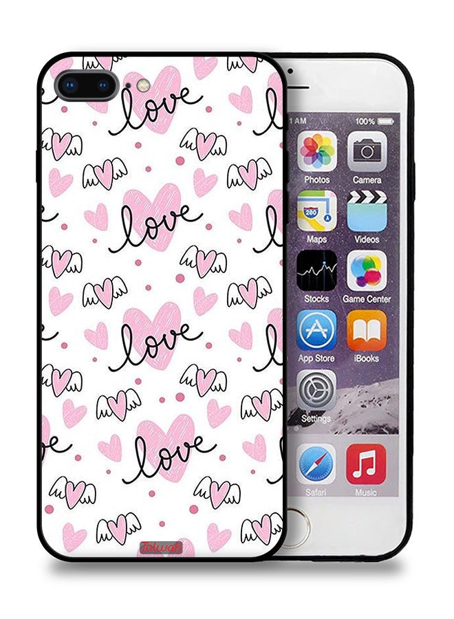 Tolwak Apple iPhone 8 Plus Protective Case Love And Heart Art Pattern - Image 1