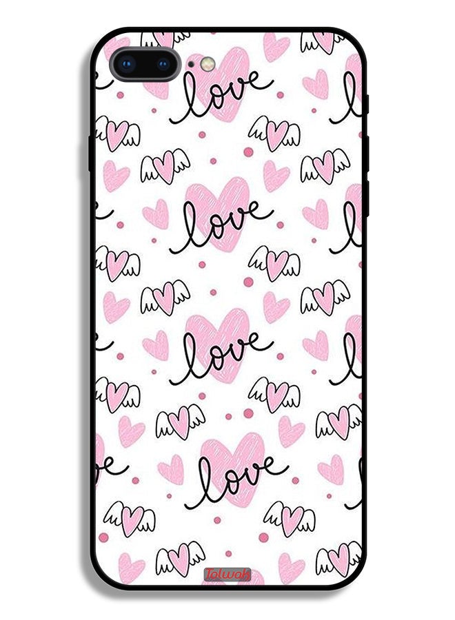 Tolwak Apple iPhone 8 Plus Protective Case Love And Heart Art Pattern - Image 2