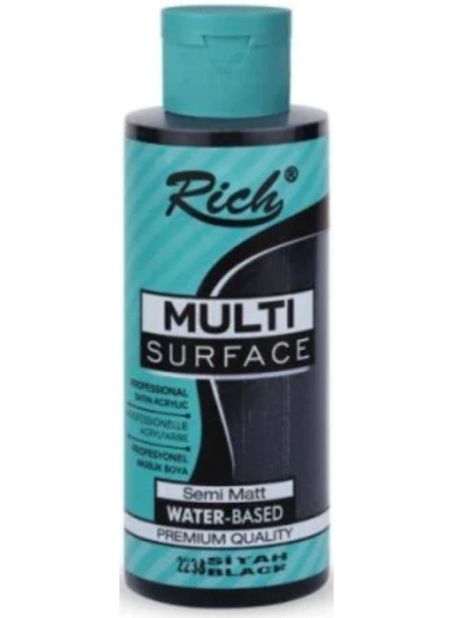 Rich Multi Surface Paint - Black 120ML