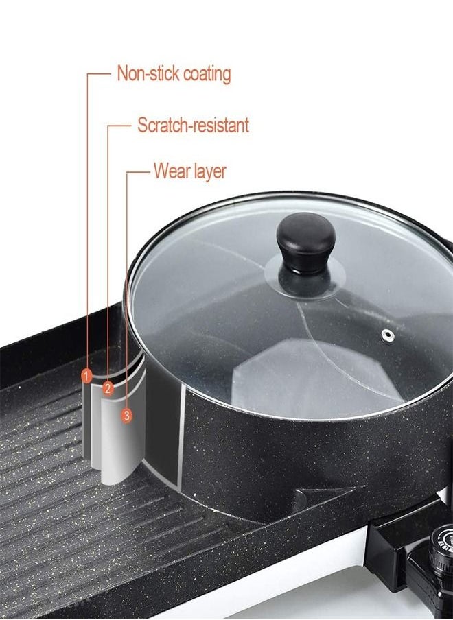 NKX - Multi-Function Electric Barbecue Oven Grilled Pan with 5 Temperature Adjustment - Image 1
