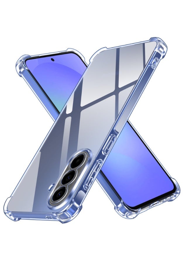 Betcolyn for Samsung Galaxy A57 Case, [4 L-Corner Airbags] Shockproof Protection, Anti-Yellowing Ultra-Slim TPU Cover, Precise Cutouts & Scratch-Resistant - Clear