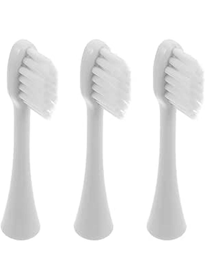 3Pcs Soft Bristle Replacement Electric Toothbrush Heads For Adults Oral Care - Image 1