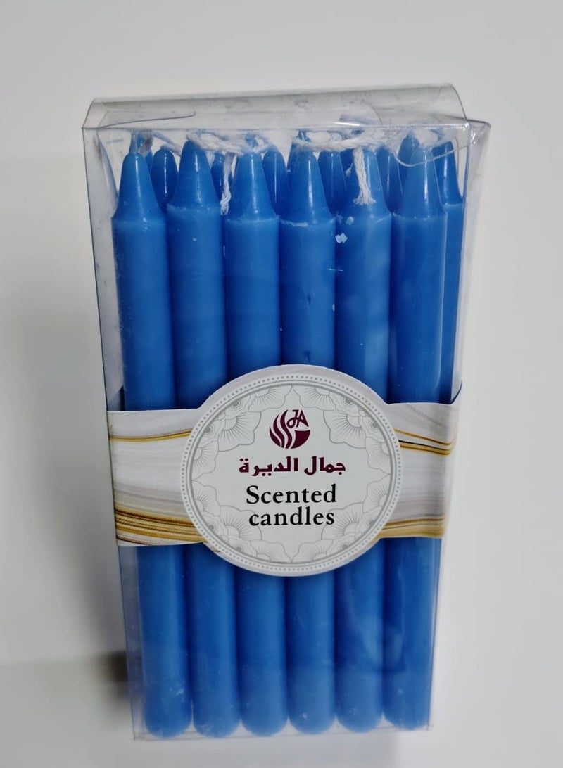Scented Candle Scented Candles Blue 18 Pieces Set 14 cm  - Image 1