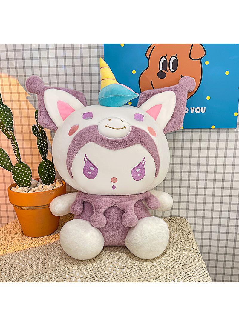 general 1 Pcs Sanrio Plush Toys Cute Stuffed Unicorn Kuromi Doll Soft Anime Cartoon Plushie Home Decor Appease Girl Gift - Image 1