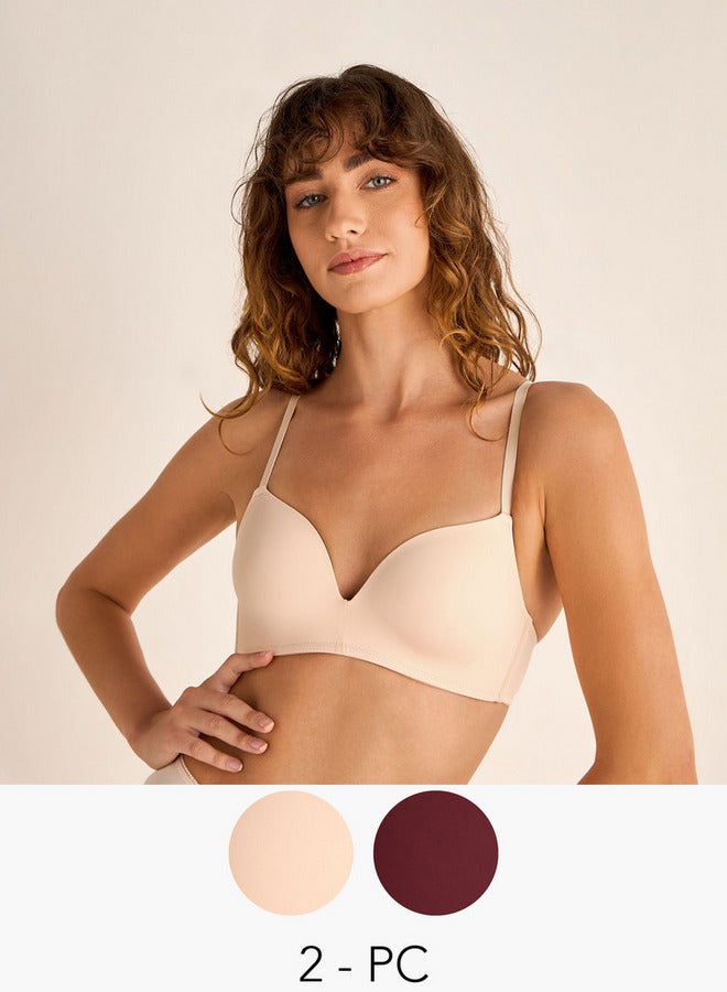 Splash FAV Set of 2 - Non-Wired Bra with Hook and Eye Closure - Image 1