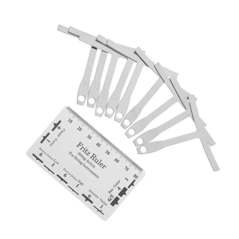 Electrical Guitar Fretboard Ruler Luthier Tool Radius Gauge Bass Setup - Image 2