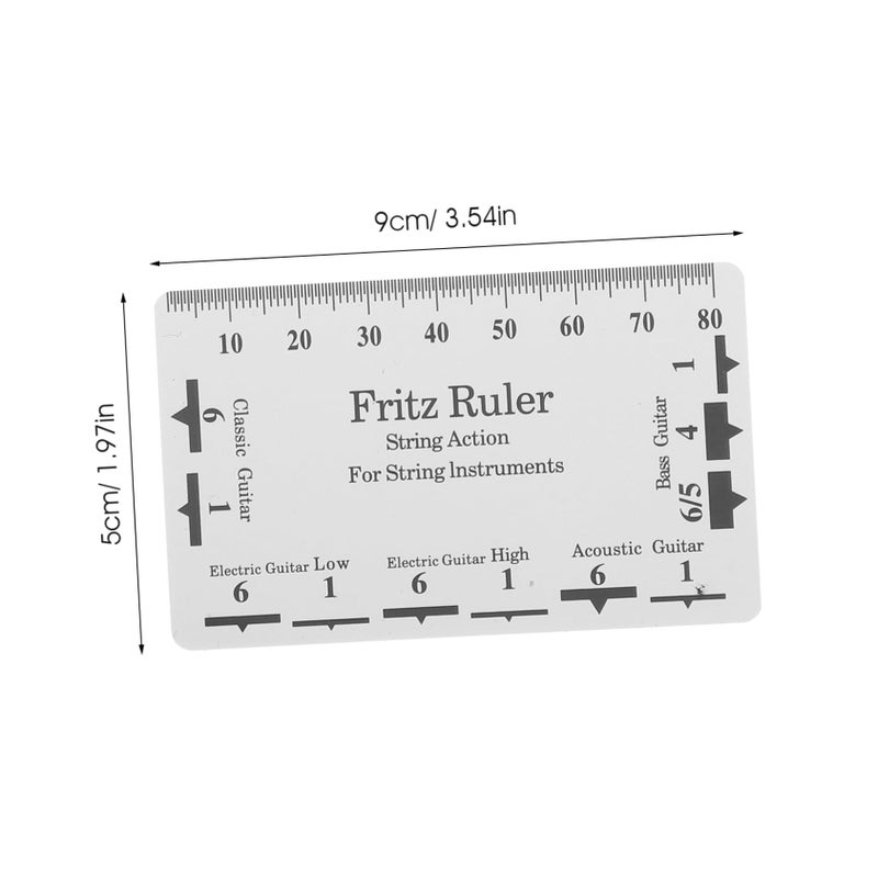 Electrical Guitar Fretboard Ruler Luthier Tool Radius Gauge Bass Setup - Image 3