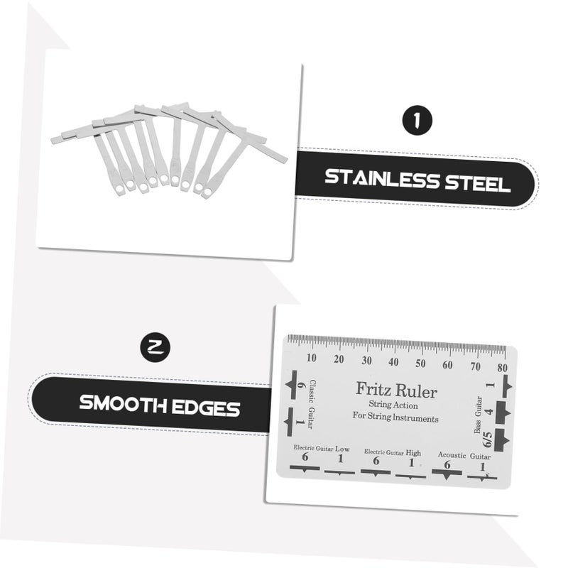 Electrical Guitar Fretboard Ruler Luthier Tool Radius Gauge Bass Setup - Image 5