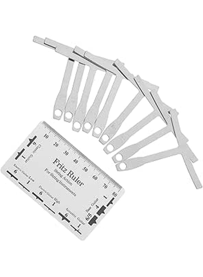Electrical Guitar Fretboard Ruler Luthier Tool Radius Gauge Bass Setup - Image 1