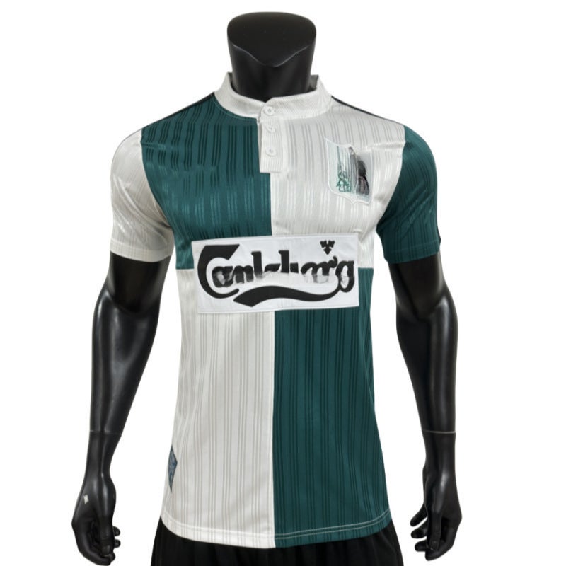 Retro Football Uniform Series Jersey Bar S Germany Spain Santos Ac Man L Can Be Printed - Image 3