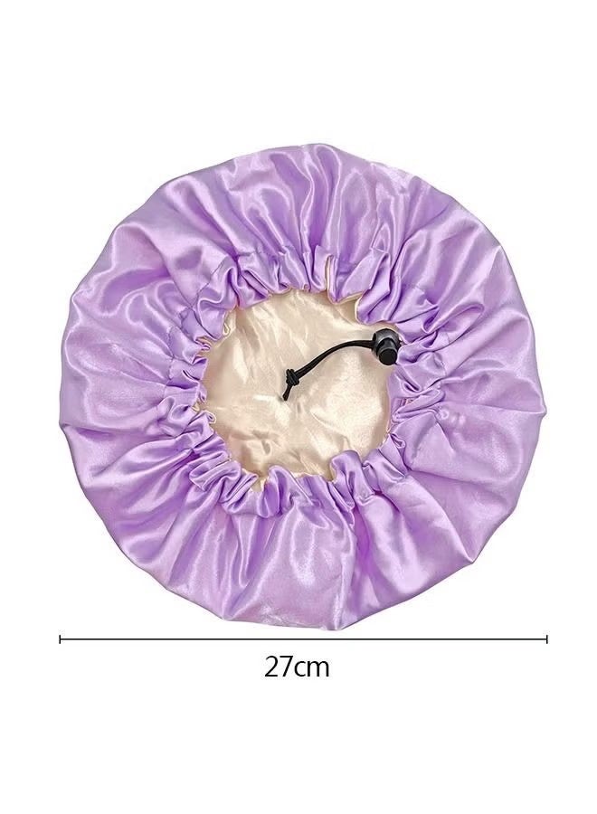 واي جيه قبعات النوم الليلية، قبعة النوم القابلة للتعديل، زهرة الحرير الناعمة قبعات الليل للأطفال الأطفال - Image 2