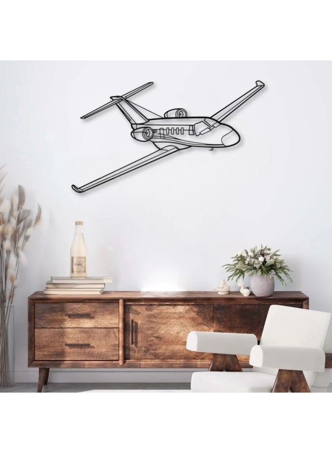 Metal Wall Decoration with M2 Kot Airplane Motif - Image 1