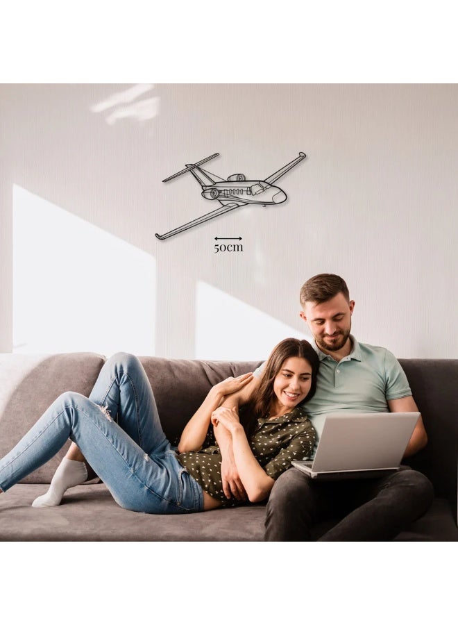 Metal Wall Decoration with M2 Kot Airplane Motif - Image 2