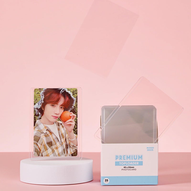 Mandu Deco PVC Free Toploaders, Perfect Fit for Kpop Album Sized Photocards, 2.5" x 3.5" (Pack of 25) - Image 1