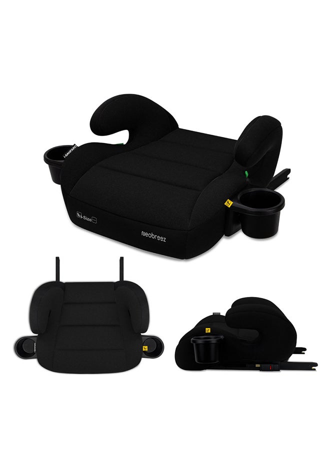 neobreez I-Sanfaro I-Size Isofix Backless Booster Car Seat, Double Padded Foam, Compact, Lightweight & Portable Kids Car Seat, Arm Rest Seat, 2 Cup Holder, Ecer129 (6-12Yrs, 125-150Cm, 22-36Kg, 2Yrs Warranty)  - Image 1