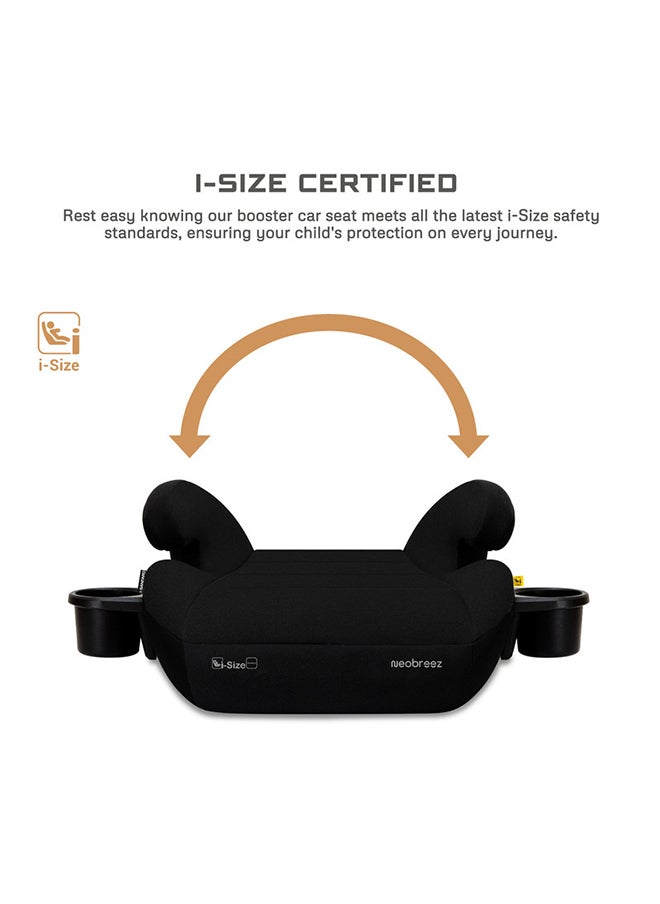 neobreez I-Sanfaro I-Size Isofix Backless Booster Car Seat, Double Padded Foam, Compact, Lightweight & Portable Kids Car Seat, Arm Rest Seat, 2 Cup Holder, Ecer129 (6-12Yrs, 125-150Cm, 22-36Kg, 2Yrs Warranty)  - Image 3