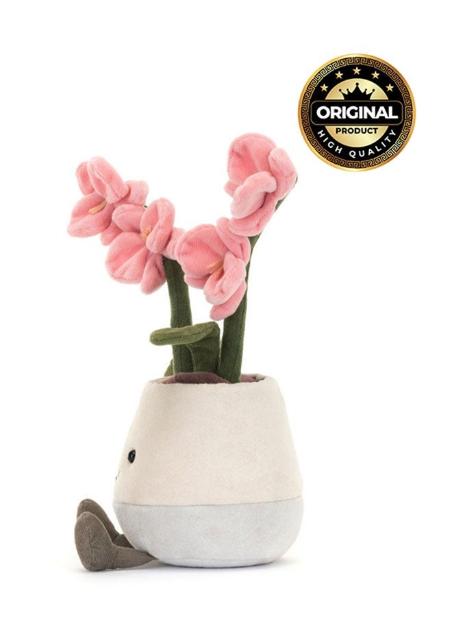 Jellycat Amuseables Pink Orchid Plush – Soft Stuffed Toy with Cordy Legs, Cute Valentine’s Gift for Kids & Adults, Collectible Jellycat, 22cm - Image 2