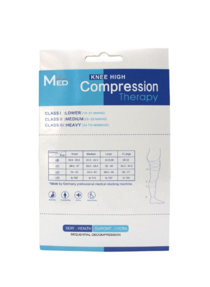 Med Knee High Compression for Women Open Toe