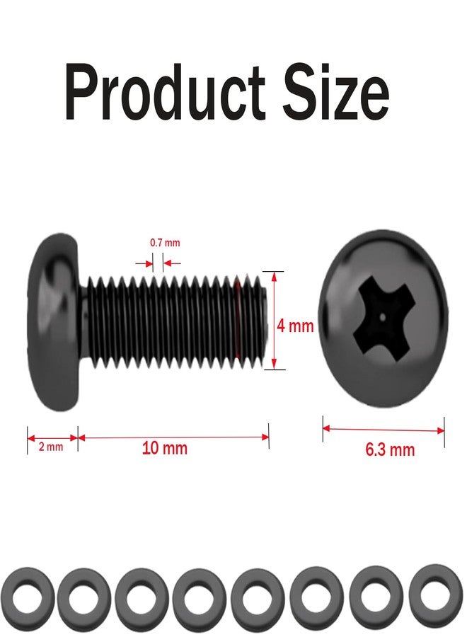 KUNHEHO M4 10mm TV/Monitor Wall Mount Screws VESA Compatible for 75x75mm and 100x100mm Brackets for Mounting Any TV/Monitor Pack of 8 - Image 3