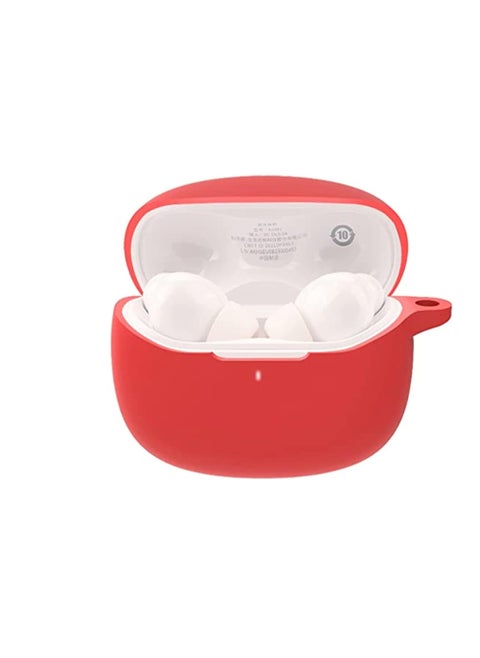 Silicone Portable Scratch Shock Resistant Cover with Carabiner for Anker Soundcore R100 (Red)
