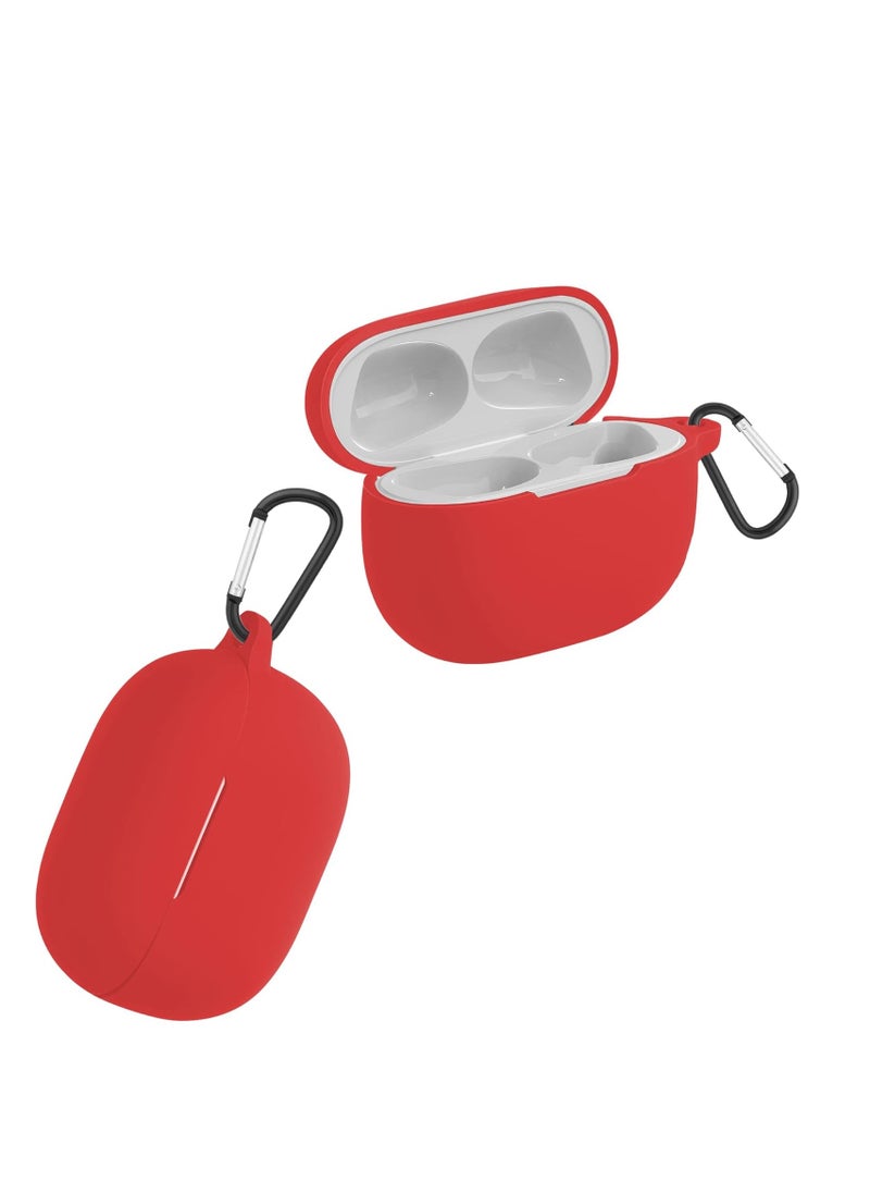 Generic - Silicone Portable Scratch Shock Resistant Cover with Carabiner for Anker Soundcore R100 (Red) - Image 1