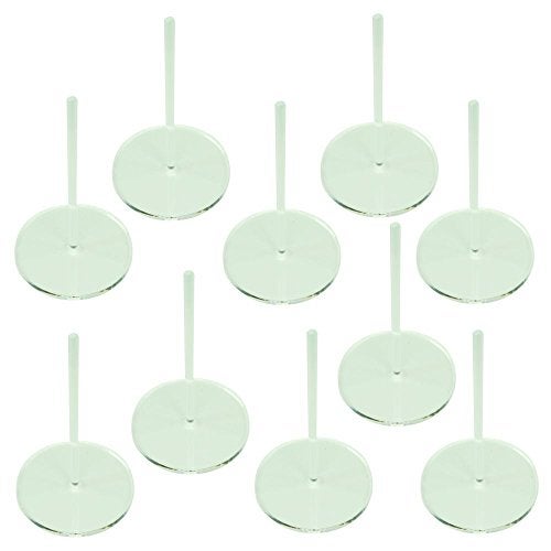 LITKO Acrylic Flight Stands | Round | 3mm Clear Circular Flight Base with Peg (50mm) - Image 5