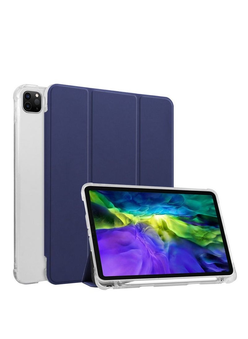 Loquat Blue iPad case with pen slot