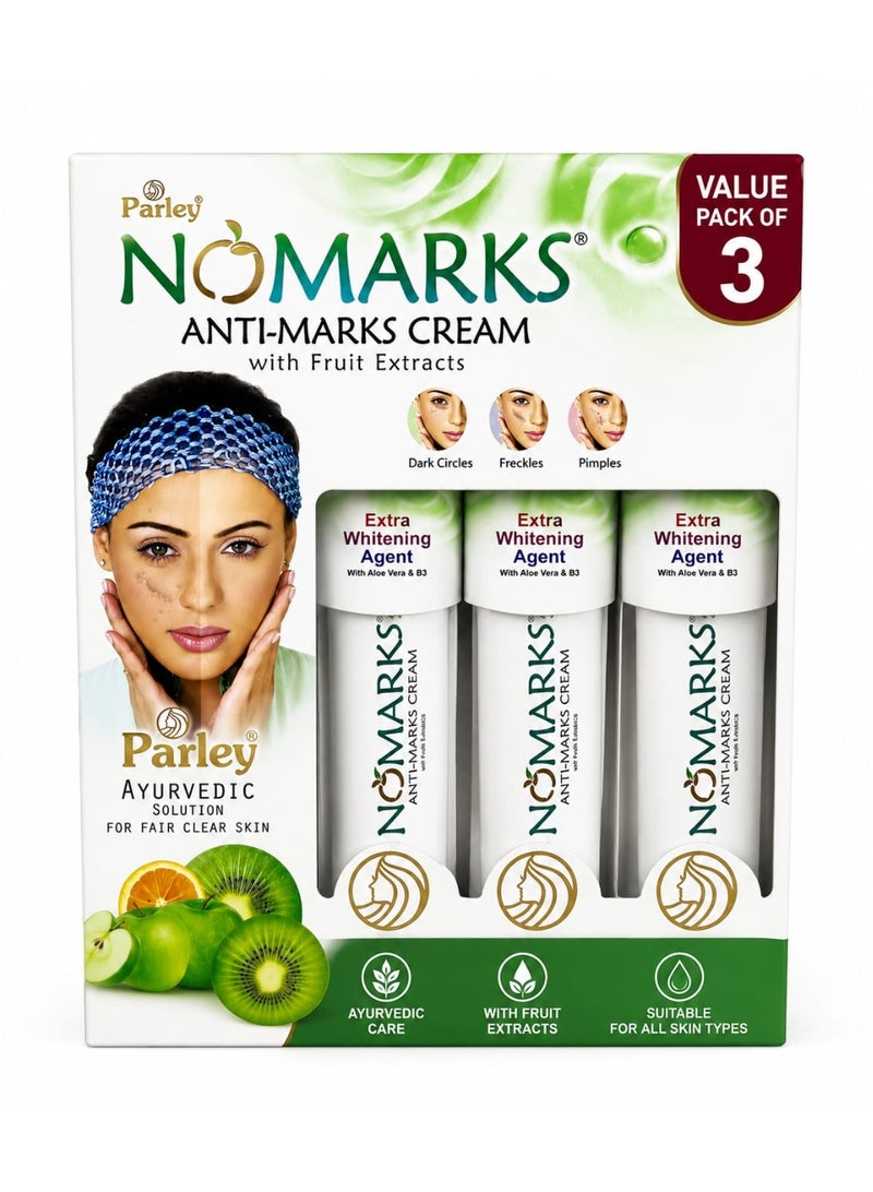 Parley Pack of 3 Nomarks Anti-Marks Cream With Fruit Extracts 25g - Image 1