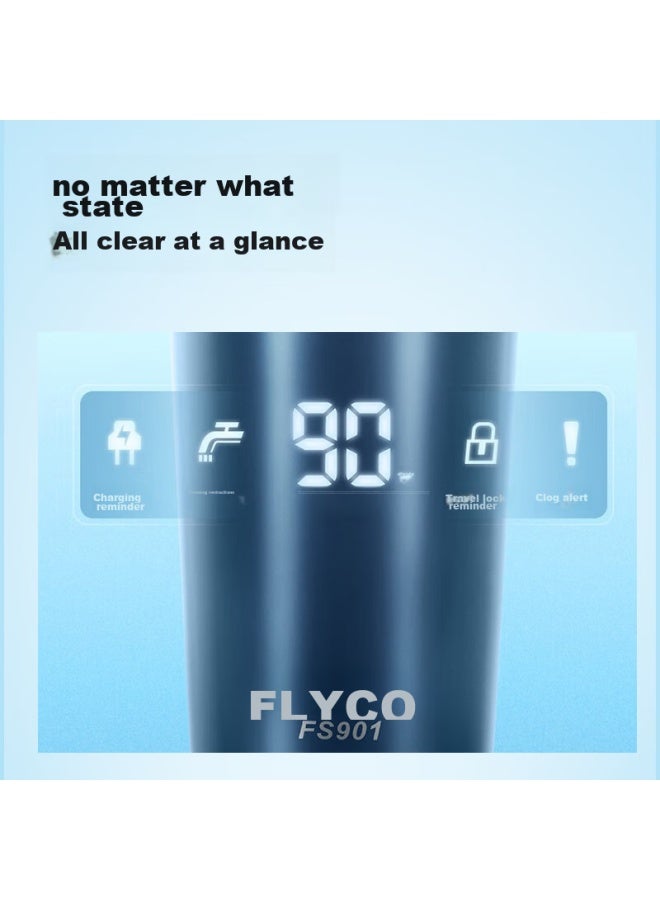 Flyco Men's Electric Shaver, Fully Washable, Wet And Dry Dual-blade Rotary Razor, 1-hour Fast Charging, Fs901, Birthday And Holiday Gift For Boyfriend, Father, With National Subsidy - Image 5