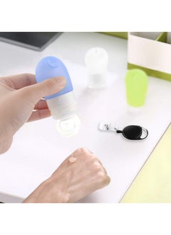 Linkidea Portable Silicone Travel Bottles Set, Empty Hand Soap Bottles Refillable Container For Toiletries, Shampoo, Liquid, Cosmetic Bottles (1.3 Oz, Pack Of 3)  - Image 1