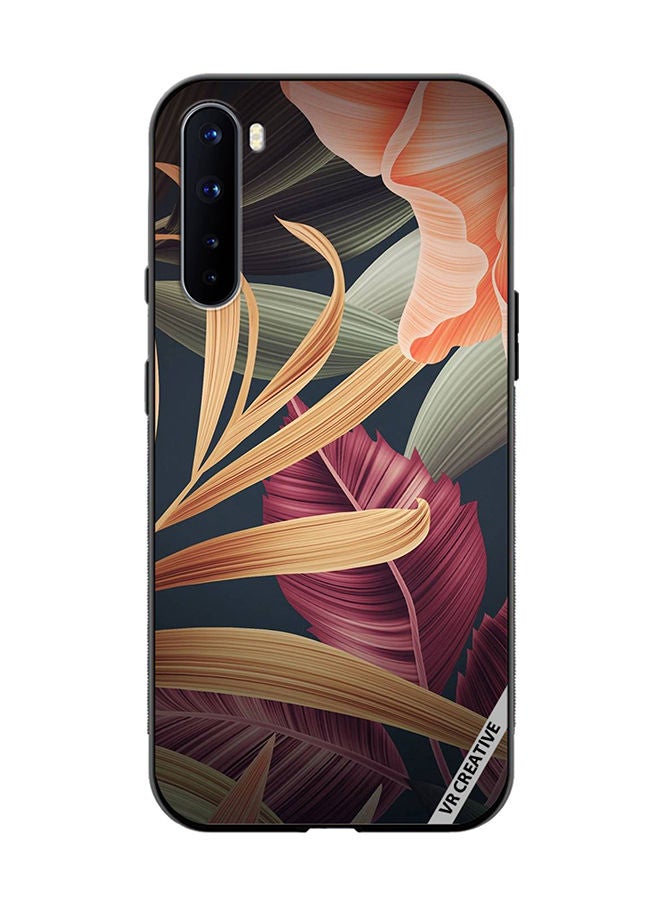 VR CREATIVE Protective Case Cover For OnePlus Nord Leaf 02 Design Multicolour - Image 1