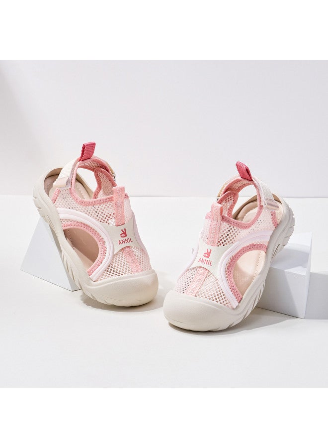Annil Kids' Sandals With Toe Cover, Breathable Mesh Summer Sandals For Boys And Girls, 2025 New Hollow-out Beach Shoes, Sports Sandals - Image 3