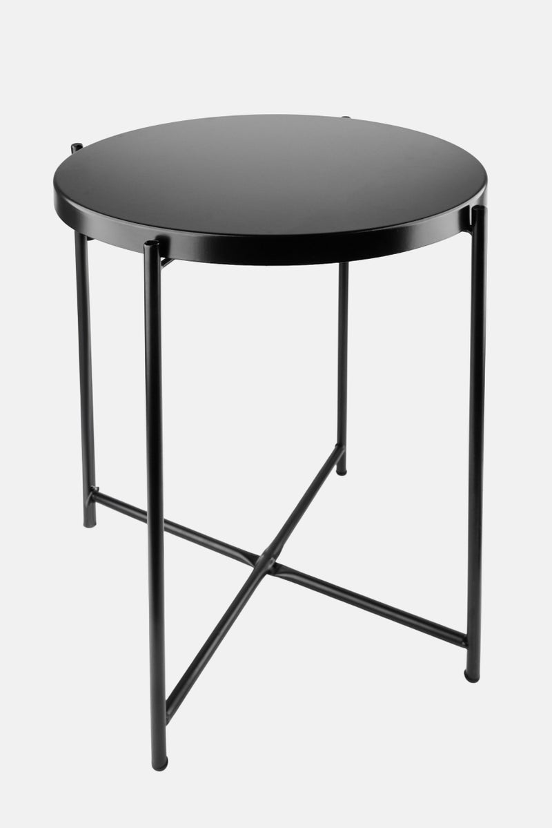 Bebe Home Round Tray Table, Black  - Image 1