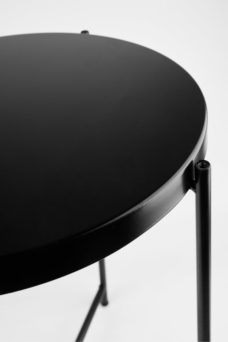 Bebe Home Round Tray Table, Black  - Image 3