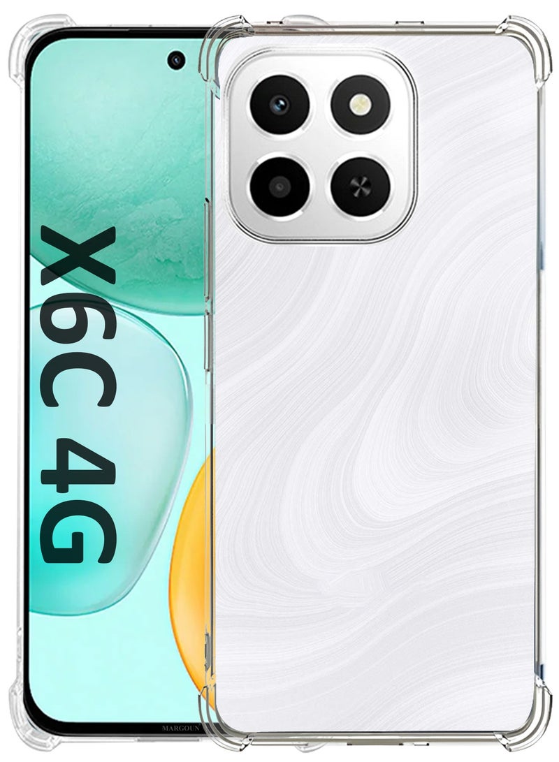 CATANES Gorilla Shockproof Clear TPU Case Cover for Honor X6C 4G – Air Cushion Corners & Raised Camera Guard - Image 1