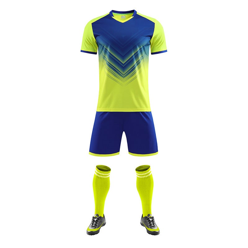 Football Uniform Suit For Boys And Girls, Campus Sports Performance Clothing, Competition Training Clothing, Quick-Drying Fabric Jersey - Image 1