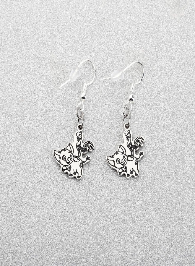 FAADBUK Cartoon Movie Inspired Earring Hei & Pua Fandom Gift Movie Lover (hei earring) - Image 4