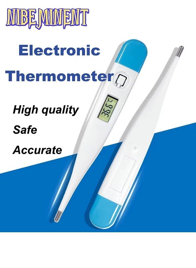 NIBEMINENT 3PCS Blood Pressure Monitor With LCD Digital Display with Reliable Fingertip Pulse Oximeter Heart Rate Monitor,Digital Thermometer Portable Electronic Accurate Thermometer Set for Home Use - Image 5