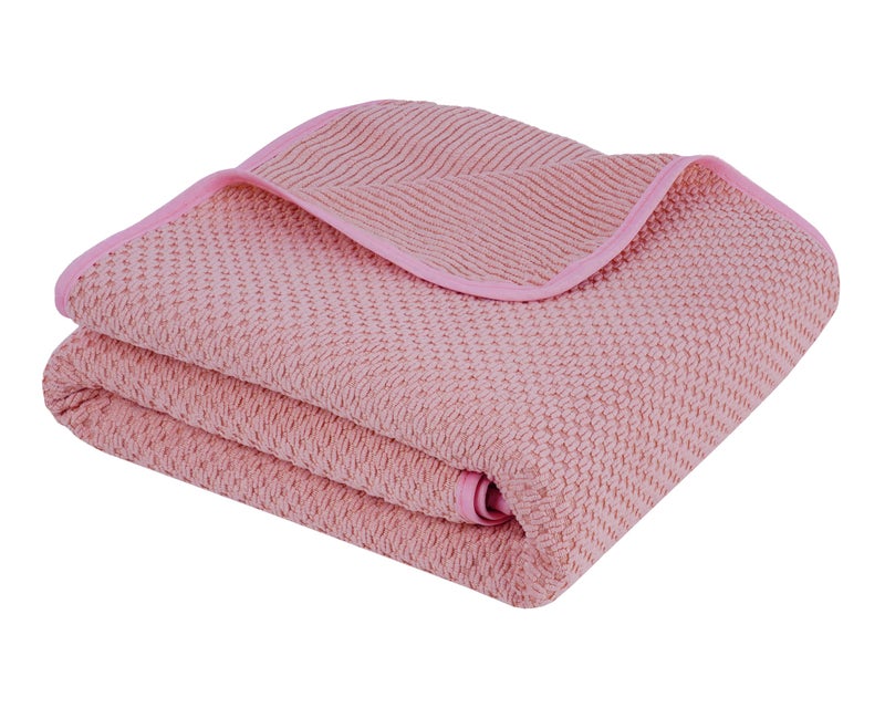 Fezora® Microfiber Contler Towels for Bath | Towels for Bath Large Size Bath Towel - Soft & Absorbent | 320 GSM | 1 Piece Bath Towel for Men/Women | 70 cms x 140 cms (Light Pink) - Image 1