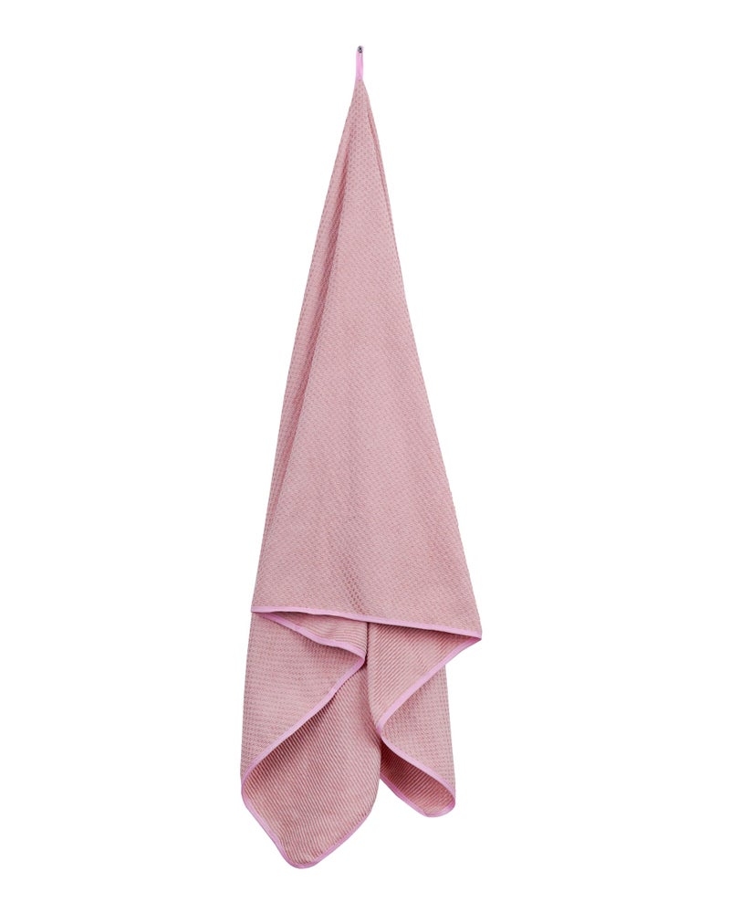 Fezora® Microfiber Contler Towels for Bath | Towels for Bath Large Size Bath Towel - Soft & Absorbent | 320 GSM | 1 Piece Bath Towel for Men/Women | 70 cms x 140 cms (Light Pink) - Image 5