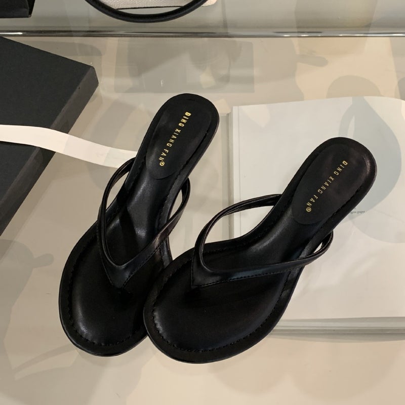 Women's High Heel French Toe Post Flip Flops Summer 2025 New - Image 2