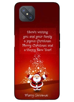 Service Zone Protective Printed Mobile Cover Merry Christmas And Happy New Year For Oppo A92S  - Image 1