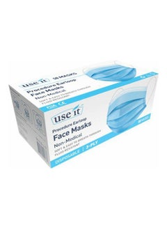 50-Piece Procedure Earloop Non-Medical Disposable Face Masks