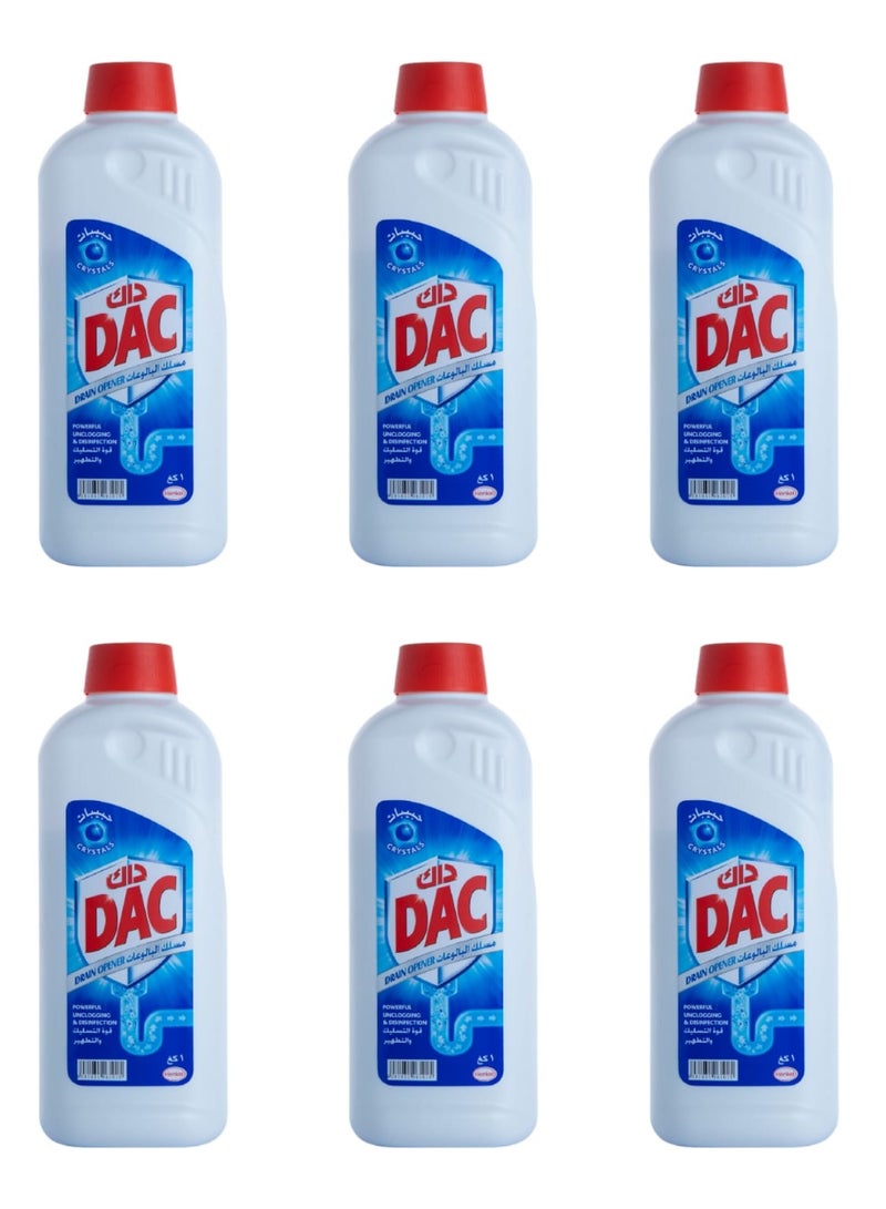 Dac Drain culverter, a powerful cleansing and cleaning agent, 6 packs * 1 kg