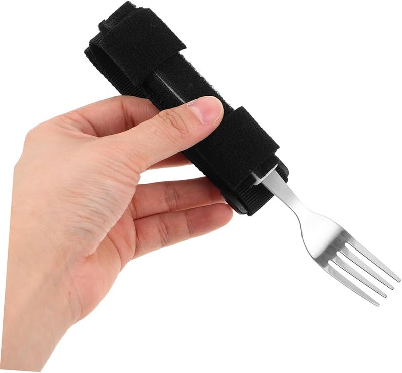 Adaptive Eating Utensils For Elderly Self Feeding Fork Holder Strap 17 5X3X3CM Rehabilitation Training Daily Use - Image 5