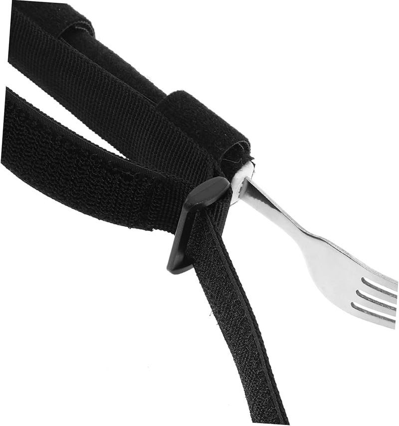 Adaptive Eating Utensils For Elderly Self Feeding Fork Holder Strap 17 5X3X3CM Rehabilitation Training Daily Use - Image 4