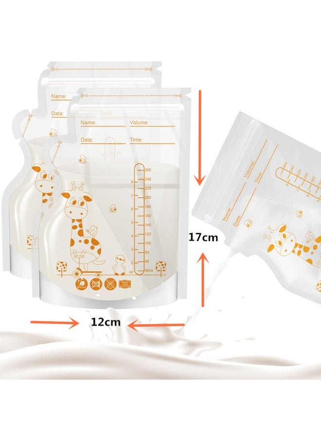 xppier Breastmilk Storage Bag, Disposable Milk Storage Bag for Breastfeeding, No-Leak Milk Freezer Storage Pouches, 200ml / 250ml - Image 5